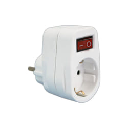 Electro Dh - Adaptateur 1 prise avec interrupteur 16A/250V Avec la protection de l'enfance 36.082 8430552138838