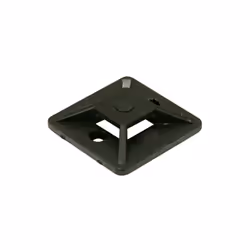 Paquet de 100 unités Supports adhésifs pour brides. Caractéristiques Dimensions 20 x 20 mm Couleur noir Largeur de pas Ø4 mm