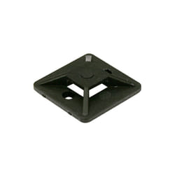 Electro Dh - Paquet de 100 pcs Equerres adhésives pour brides de 4 mm, noires 31.666/N 8430552140947