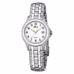 Lotus Steel montre classique 15151/A femme blanc