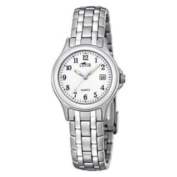 Lotus Steel montre classique 15151/A femme blanc