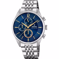 Montre Festina Timeless Chronographe F20285/3 acier