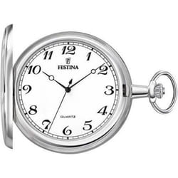 Montre Gousset - Festina - F2022/1 - Cadran Blanc - Acier Inoxydable - 49 mm