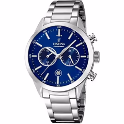Montre Chronographe - Festina - F16826/b - Quartz - Analogique - Argenté