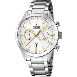 Montre Chronographe - Festina - F16826-d - Quartz - Argenté - Acier inoxydable