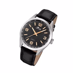 Montre Lotus Minimalist 18149/6 acier et cuir noir