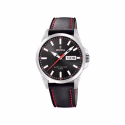 Montre Festina Classic acier F20358/4 cuir et acier