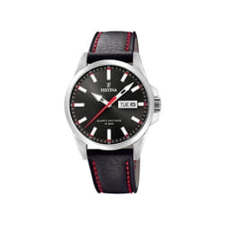 Montre Festina Classic acier F20358/4 cuir et acier