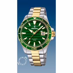 Montre Homme - Festina - F20362/3 - Bicolore - Quartz - Cadran Vert - Bracelet Acier
