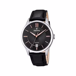 Montre Festina Classic acier F20426/6 cuir et acier