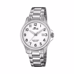 Lotus Steel montre classique 18645/1 homme blanc