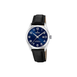 Montre Festina Classic acier F20446/2 cuir et acier