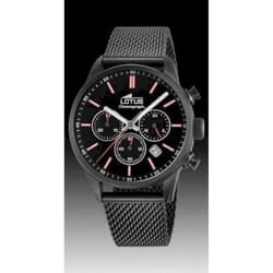 Montre LOTUS CHRONO 18700/1 acier homme noir