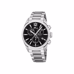 Lotus Chrono 18690/3 montre homme acier noir