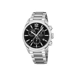 Lotus Chrono 18690/3 montre homme acier noir