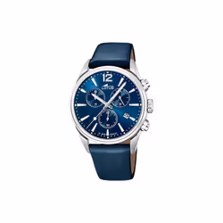 Montre Lotus Chrono 18691/1 homme acier et cuir