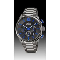 montre homme Lotus Chrono 18686/3 acier bleu