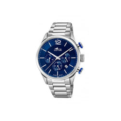 montre homme Lotus Chrono 18688/1 acier bleu
