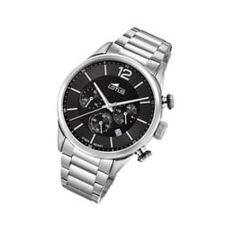 Montre LOTUS CHRONO 18688/3 acier homme noir