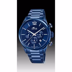 Montre Lotus Chrono 18680/1 acier bleu homme