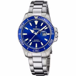 Montre Festina Boyfriend F20503/3 femme bleu acier