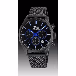 Lotus Chrono 18700/3 montre homme acier noir