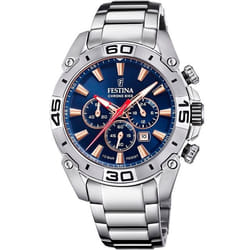 Montre vélo Festina Chrono F20543/4 acier bleu
