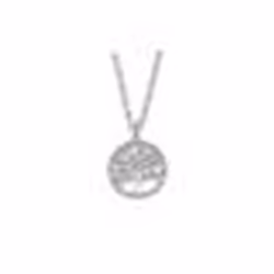 Collier femme - Lotus - Collection Rainbow - Acier inoxydable - Arbre de Vie - Blanc