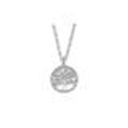 Collier femme - Lotus - Collection Rainbow - Acier inoxydable - Arbre de Vie - Blanc