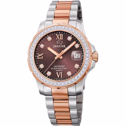 Montre Jaguar Femme J894/2 zircons bicolores