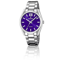 Montre Femme - Festina - Boyfriend - Fond Bleu - Acier Inoxydable - Etanche 50m