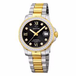 Montre Jaguar Femme J893/4 zircons bicolores