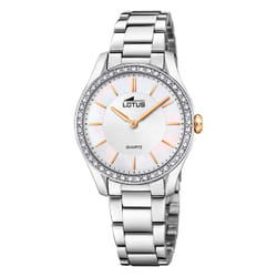 Montre Lotus Bliss 18796/4 acier femme zircons