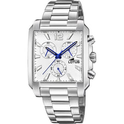 Montre homme Lotus Chrono 18850/1 acier blanc