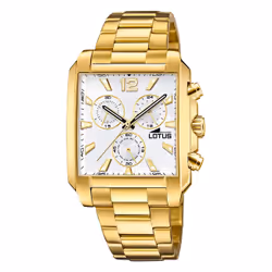 Montre Lotus Chrono 18853/1 homme acier champagne