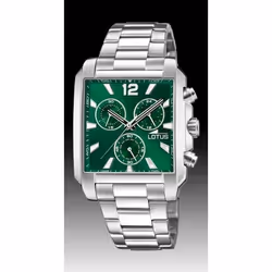 Montre Lotus Chrono 18850/3 homme acier vert