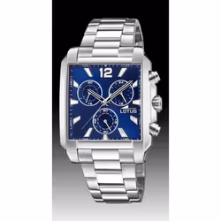 Montre Lotus Chrono 18850/2 homme acier bleu