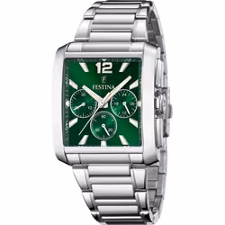 Festina Montre Homme F20635/3 Vert Argenté