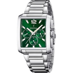 Festina Montre Homme F20635/3 Vert Argenté