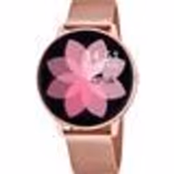 Montre connectée - Lotus - MONTRE LOTUS - Rose - Autonomie 7 jours - Capteur fréquence cardiaque