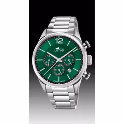 Montre Lotus Chrono 18688/4 acier homme vert