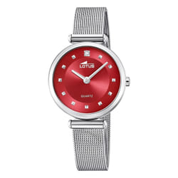 Montre Lotus Bliss 18793/5 acier femme rouge