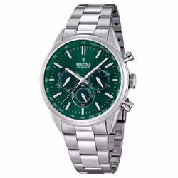 Festina Montre Homme F16820/R Vert Argenté