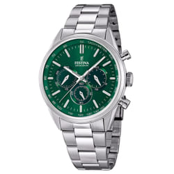 Festina Montre Homme F16820/R Vert Argenté