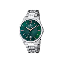 Festina Montre Homme F20425/7 Vert Argenté