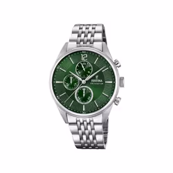 Festina Montre Homme F20285/8 Vert Argenté