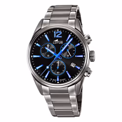 Montre Lotus Chrono 18682/6 homme acier noir