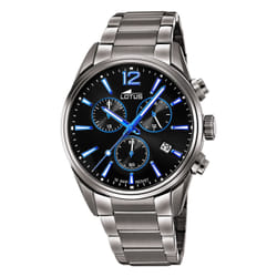 Montre Lotus Chrono 18682/6 homme acier noir