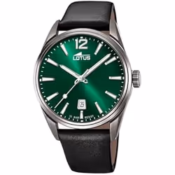 montre homme acier et cuir Lotus Chrono 18685/4