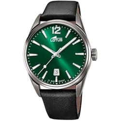montre homme acier et cuir Lotus Chrono 18685/4